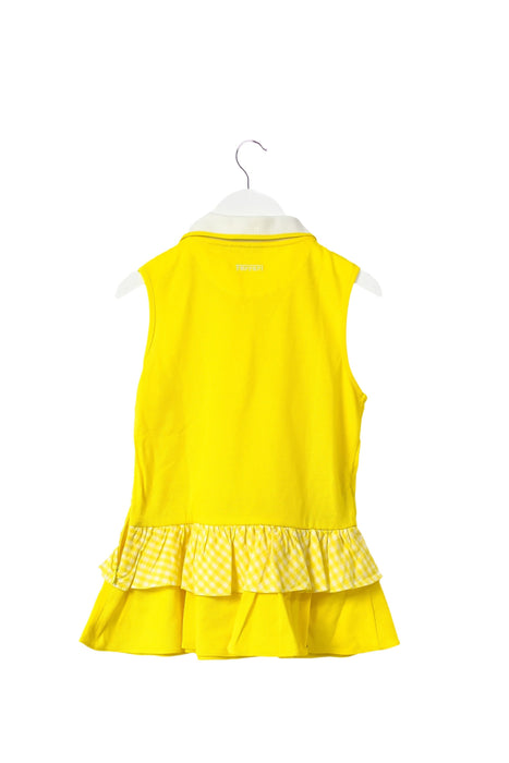 A Yellow Short Sleeve Polos from Ferrari in size 12-18M for girl. (Back View)
