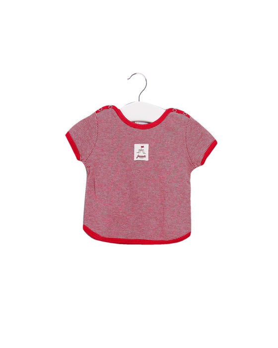 A Red Short Sleeve T Shirts from Jacadi in size 0-3M for boy. (Front View)