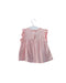 A Pink Sleeveless Tops from Petit Bateau in size 6-12M for girl. (Back View)