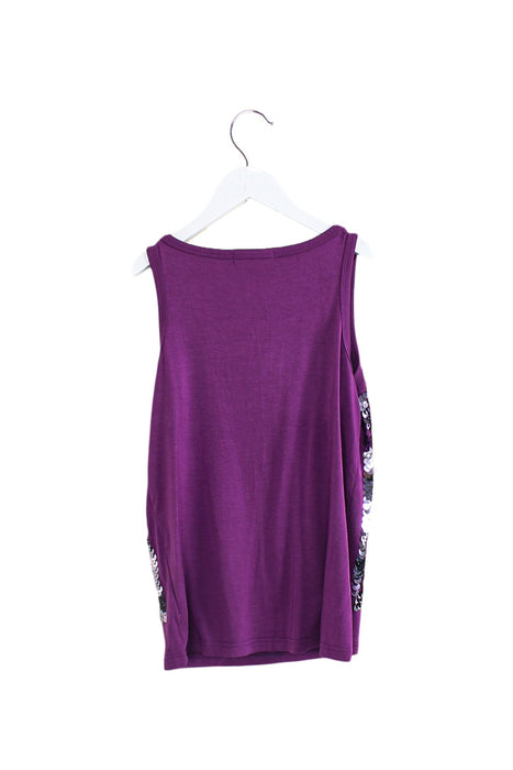 A Purple Sleeveless Tops from Derhy Kids in size 12Y for girl. (Back View)