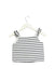 A White Sleeveless Tops from Gingersnaps in size 4T for girl. (Front View)