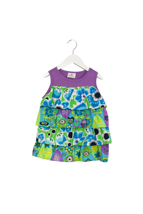 A Purple Sleeveless Tops from Hanna Andersson in size 4T for girl. (Back View)