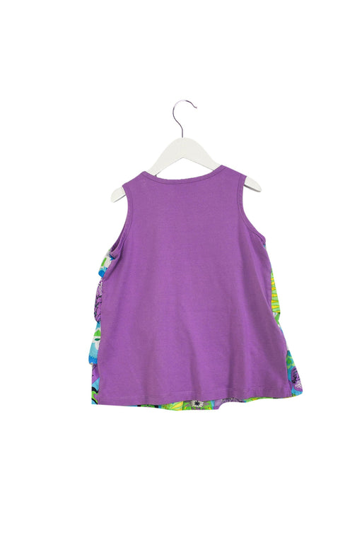 A Purple Sleeveless Tops from Hanna Andersson in size 4T for girl. (Front View)