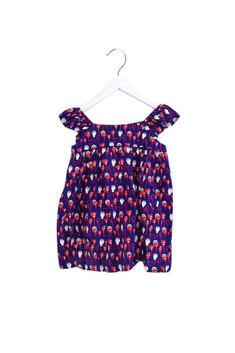 A Purple Sleeveless Tops from Lovie by Mary J in size 10Y for girl. (Front View)