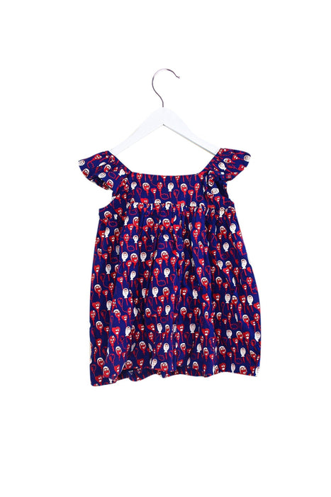 A Purple Sleeveless Tops from Lovie by Mary J in size 10Y for girl. (Back View)