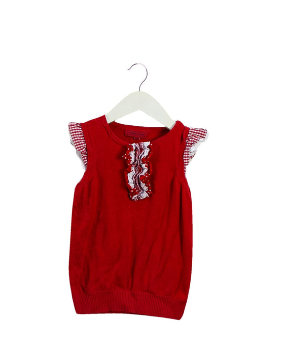 A Red Sleeveless Tops from Nicholas & Bears in size 3T for girl. (Front View)