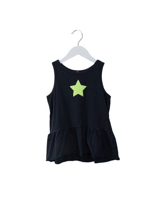 A Navy Sleeveless Tops from Nanos in size 10Y for girl. (Front View)