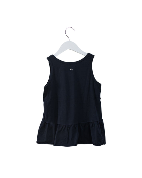 A Navy Sleeveless Tops from Nanos in size 10Y for girl. (Back View)