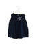 A Navy Sleeveless Tops from Ermanno Scervino in size 8Y for girl. (Front View)