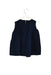 A Navy Sleeveless Tops from Ermanno Scervino in size 8Y for girl. (Back View)