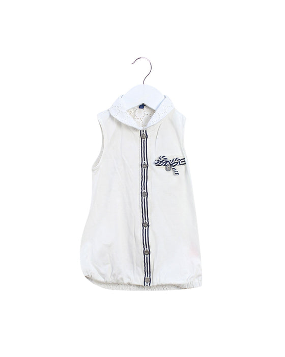 A White Sleeveless Tops from Nicholas & Bears in size 4T for girl. (Back View)