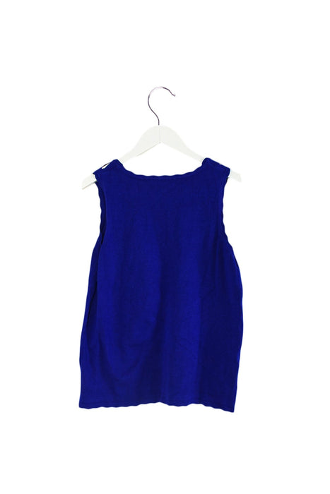 A Navy Sleeveless Tops from Milly Minis in size 14Y for girl. (Back View)