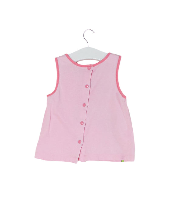 A Pink Sleeveless Tops from Chicco in size 12-18M for girl. (Front View)
