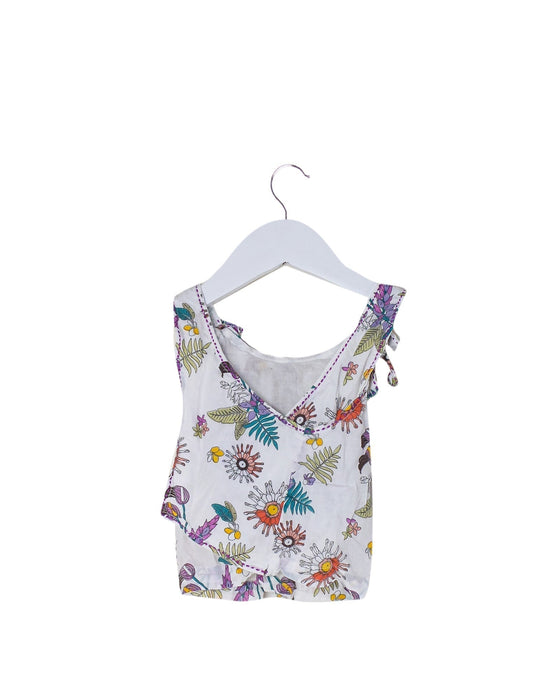 A Multicolour Sleeveless Tops from Velveteen in size 3-6M for girl. (Back View)