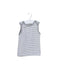 A White Sleeveless Tops from Purebaby in size 3-6M for neutral. (Front View)