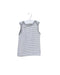 A White Sleeveless Tops from Purebaby in size 3-6M for neutral. (Front View)