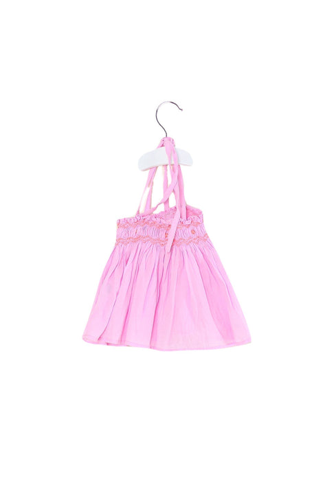 A Pink Sleeveless Tops from Kidsagogo in size 3-6M for girl. (Back View)