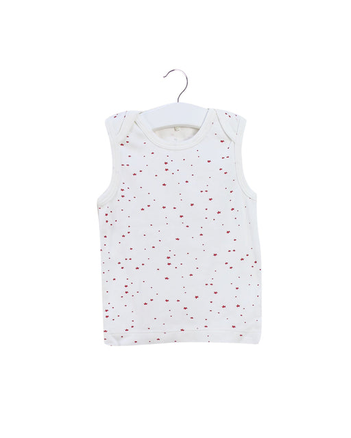 A Ivory Sleeveless Tops from Purebaby in size 3-6M for neutral. (Front View)