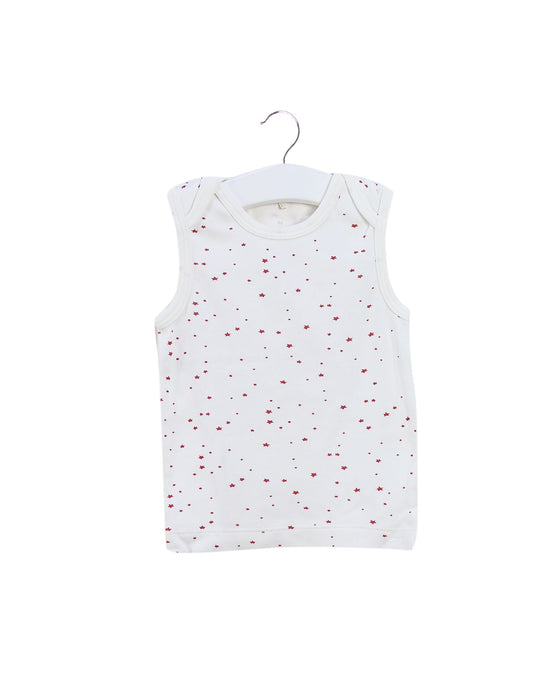 A Ivory Sleeveless Tops from Purebaby in size 3-6M for neutral. (Front View)