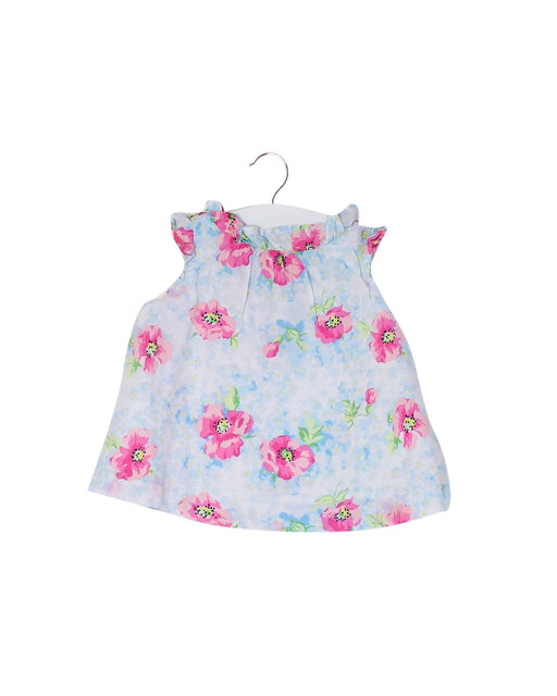 A Blue Sleeveless Tops from Janie & Jack in size 3-6M for girl. (Front View)