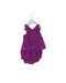A Purple Sleeveless Tops from Velveteen in size 3-6M for girl. (Back View)