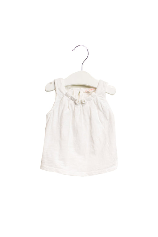 A White Sleeveless Tops from Country Road in size 3-6M for girl. (Front View)