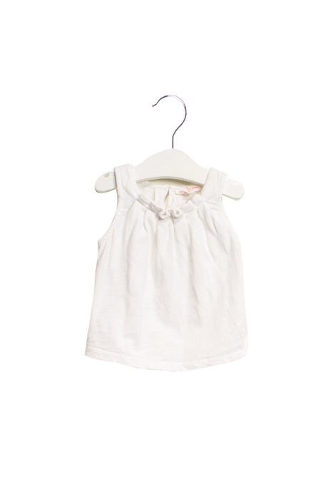 A White Sleeveless Tops from Country Road in size 3-6M for girl. (Back View)