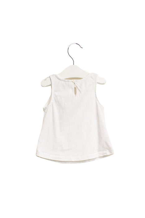 A White Sleeveless Tops from Country Road in size 3-6M for girl. (Front View)