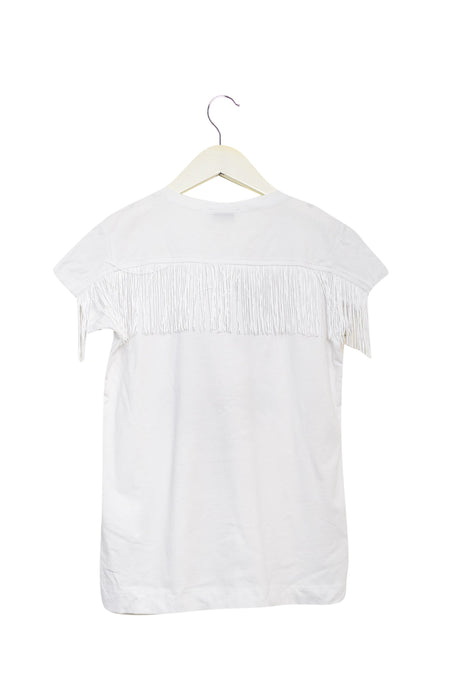 A White Short Sleeve Tops from Monnalisa in size 10Y for girl. (Back View)