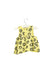 A Yellow Sleeveless Tops from Little Me in size 3-6M for girl. (Back View)