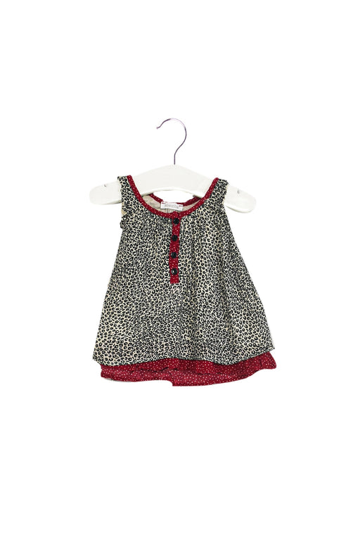A Beige Sleeveless Tops from Absorba in size 3-6M for girl. (Front View)