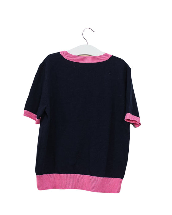 A Navy Short Sleeve Tops from Juicy Couture in size 10Y for girl. (Front View)