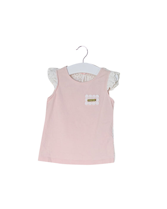 A Pink Sleeveless Tops from Nicholas & Bears in size 12-18M for girl. (Back View)