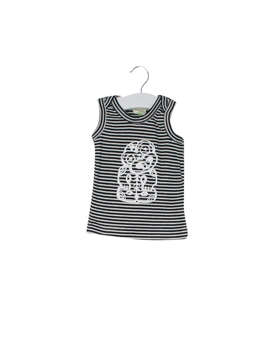 A Navy Sleeveless Tops from Nature Baby in size 0-3M for boy. (Front View)