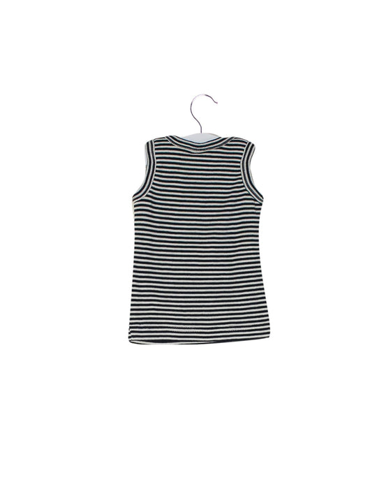 A Navy Sleeveless Tops from Nature Baby in size 0-3M for boy. (Back View)