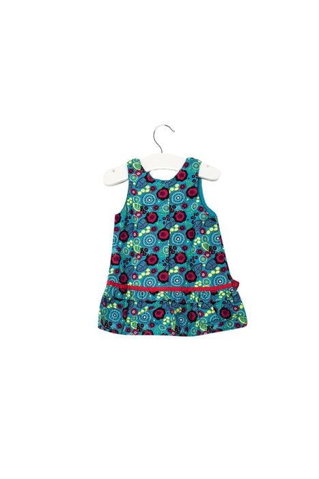 A Blue Sleeveless Tops from La Compagnie des Petits in size 3-6M for girl. (Back View)