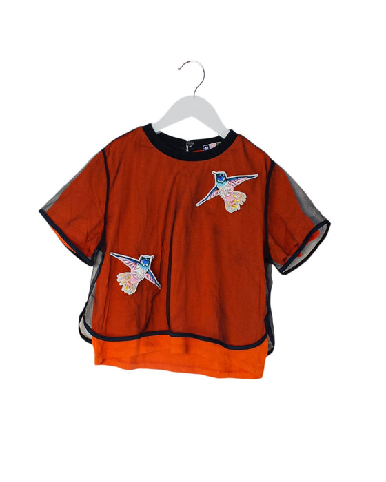 A Orange Short Sleeve Tops from MSGM in size 8Y for girl. (Back View)