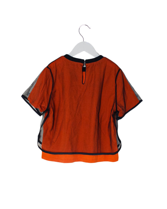A Orange Short Sleeve Tops from MSGM in size 8Y for girl. (Front View)