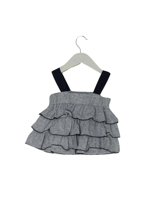 A Grey Sleeveless Tops from Juicy Couture in size 3-6M for girl. (Back View)