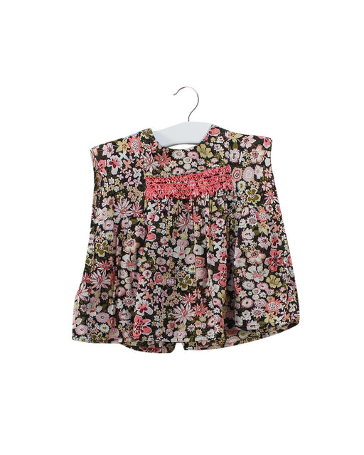 A Pink Sleeveless Tops from Bonpoint in size 6-12M for girl. (Front View)