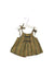 A Brown Sleeveless Tops from Velveteen in size 3-6M for girl. (Front View)