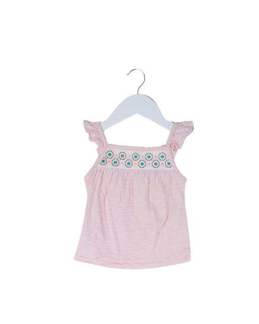 A Pink Sleeveless Tops from Country Road in size 3-6M for girl. (Front View)