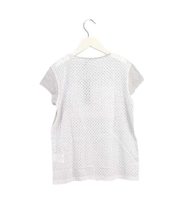 A Grey Short Sleeve Tops from IKKS in size 14Y for girl. (Back View)