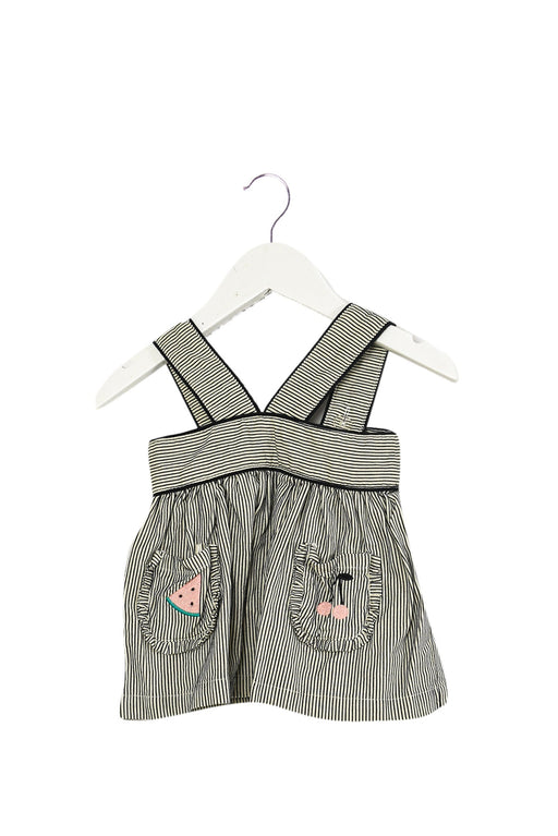 A Black Sleeveless Tops from Country Road in size 3-6M for girl. (Front View)