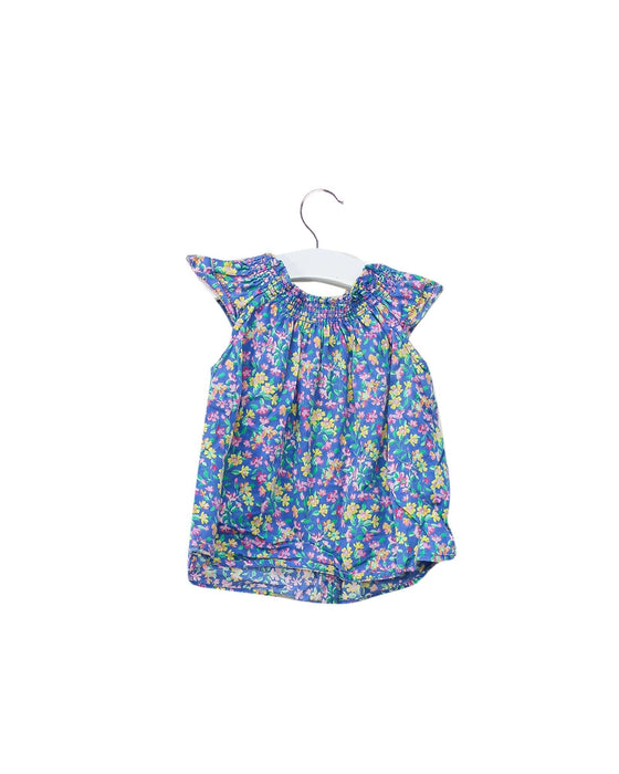 A Blue Sleeveless Tops from Ralph Lauren in size 3-6M for girl. (Back View)