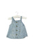 A Blue Sleeveless Tops from Seed in size 0-3M for girl. (Front View)