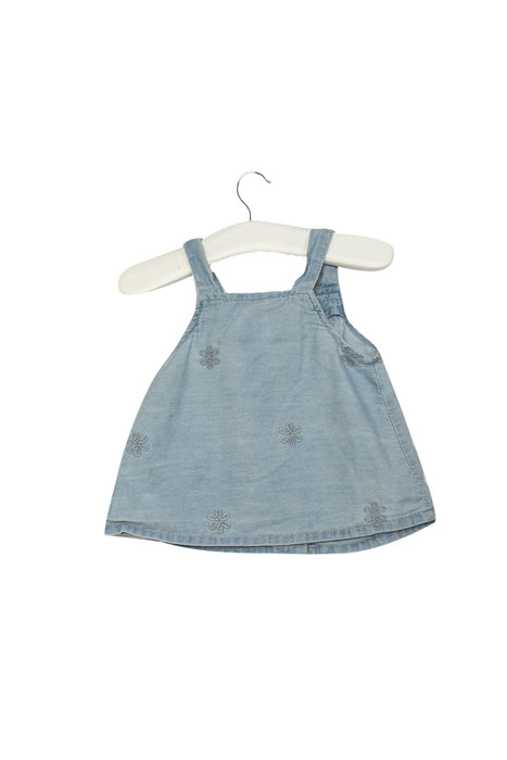 A Blue Sleeveless Tops from Seed in size 0-3M for girl. (Back View)