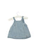 A Blue Sleeveless Tops from Seed in size 0-3M for girl. (Back View)