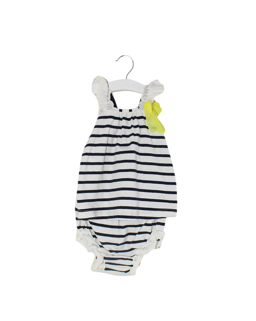 A Black Sleeveless Tops from Nanos in size 12-18M for girl. (Front View)