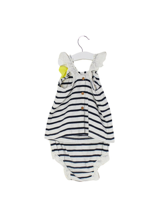 A Black Sleeveless Tops from Nanos in size 12-18M for girl. (Back View)